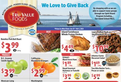 Tru Value Foods Flyer January 29 to February 4