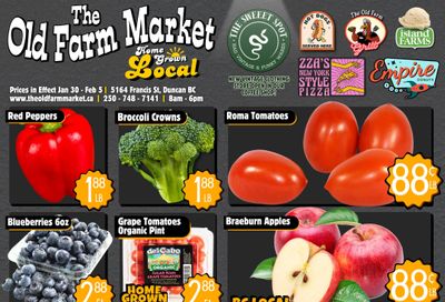 The Old Farm Market (Duncan) Flyer January 30 to February 5