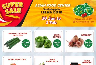 Asian Food Centre (Wanless Dr.) Flyer January 30 to February 5