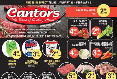 Cantor's Meats Flyer January 30 to February 5