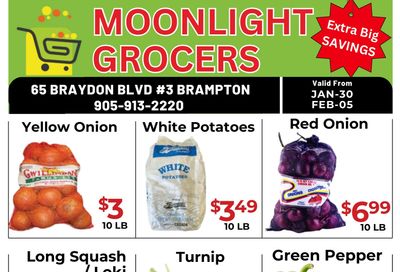 Moonlight Grocers Flyer January 30 to February 5