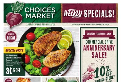 Choices Market Flyer January 30 to February 5