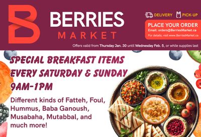 Berries Market Flyer January 30 to February 5