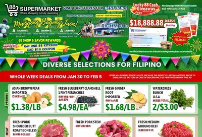 88 Supermarket Flyer January 30 to February 5