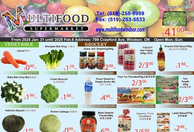 MultiFood Supermarket Flyer January 31 to February 6