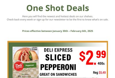 Country Traditions One-Shot Deals Flyer January 30 to February 6