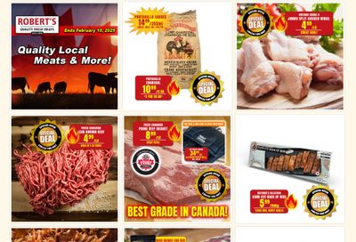 Robert's Fresh and Boxed Meats Flyer February 3 to 10