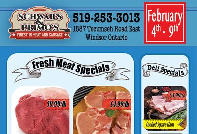 Schwab's & Primo's Flyer February 4 to 9