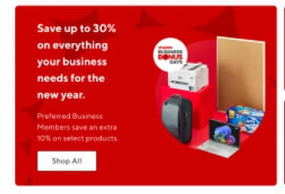 Staples Canada Sale: Save up to 30% on Business Needs + Best Deals of The Week