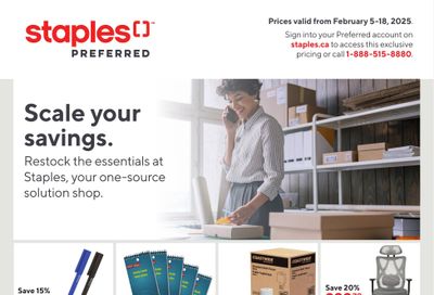 Staples Business Flyer February 5 to 18