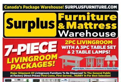 Surplus Furniture & Mattress Warehouse (Winnipeg, Brandon) Flyer March 3 to 16