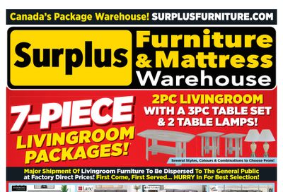 Surplus Furniture & Mattress Warehouse (Dartmouth, Charlottetown, Moncton, Saint John, Fredericton) Flyer March 3 to 16