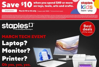 Staples Flyer March 5 to 11