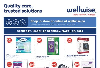 Wellwise By Shoppers Flyer March 22 to 28